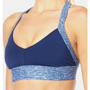 TYR MANTRA ISLA Sports Bra Swim Top Padded Lt Support Grey Size Small 4/6 - $45